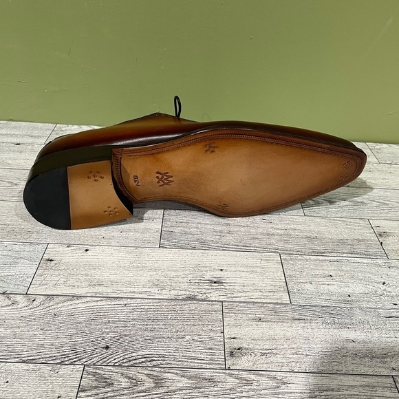 Mezlan shoes dressy oxford cognac/rust leather calf - Picture 5 of 5